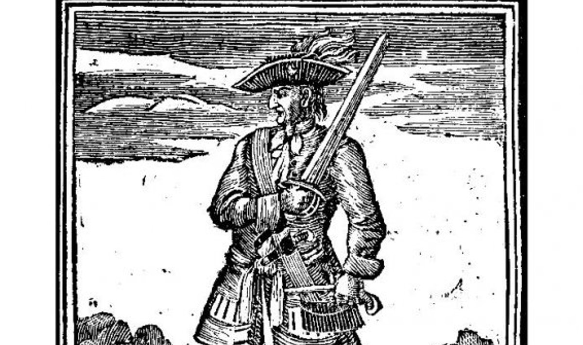 Piraadikapten Jack Rackham ajaloolisel gravüüril