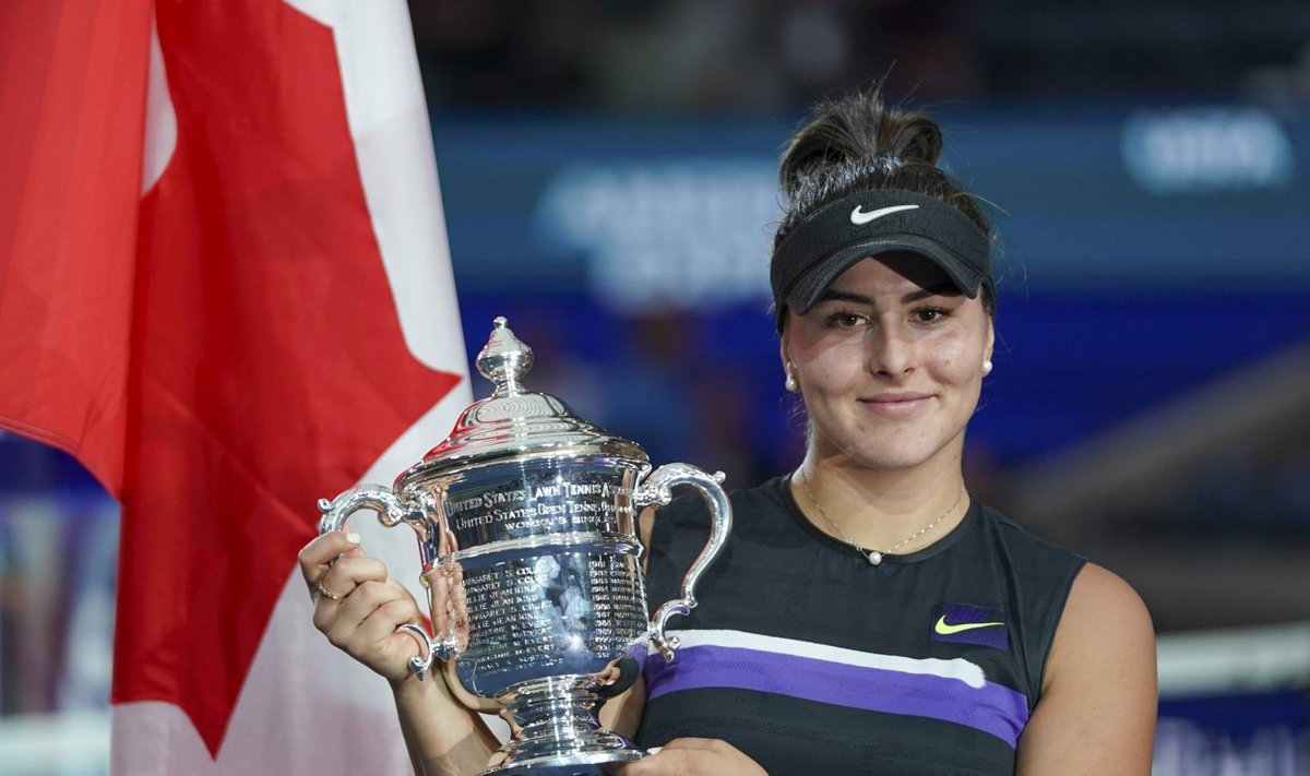US Openi valitsev tšempion Bianca Andreescu
