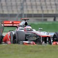 Saksamaa GP treeningsõitudel võidutsesid Button ja Maldonado, Schumacher tegi avarii
