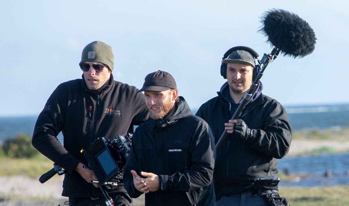 „Rootsi torpeedo“ filmivõtted Sõrve tuletorni juures.