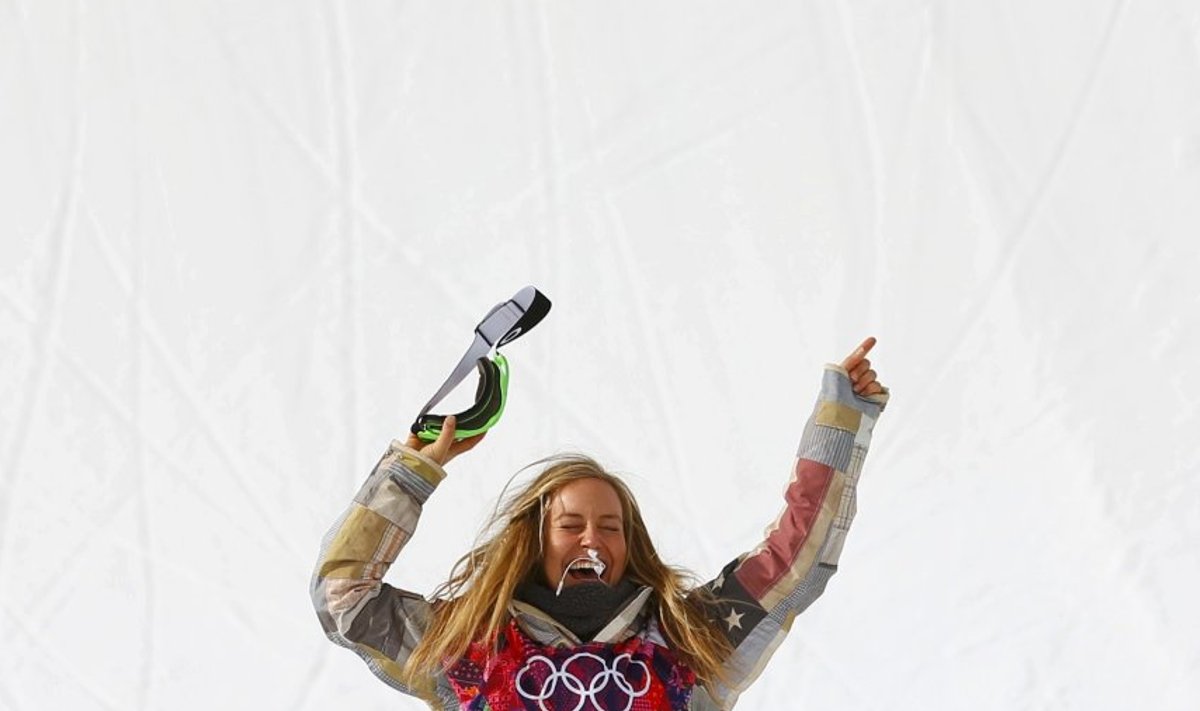 Jamie Anderson võitis lumelauatamises oma esimese olümpiakulla