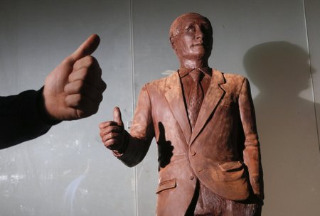 Russia Putin Chocolate Statue