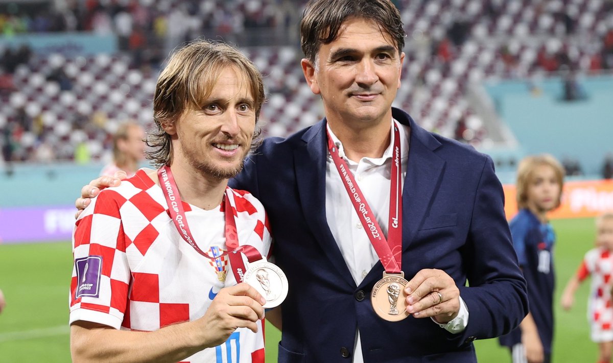 Luka Modric (vasakul) ja Zlatko Dalic.