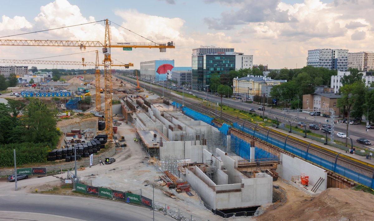 Rail Baltici Ülemiste terminali ehitus.