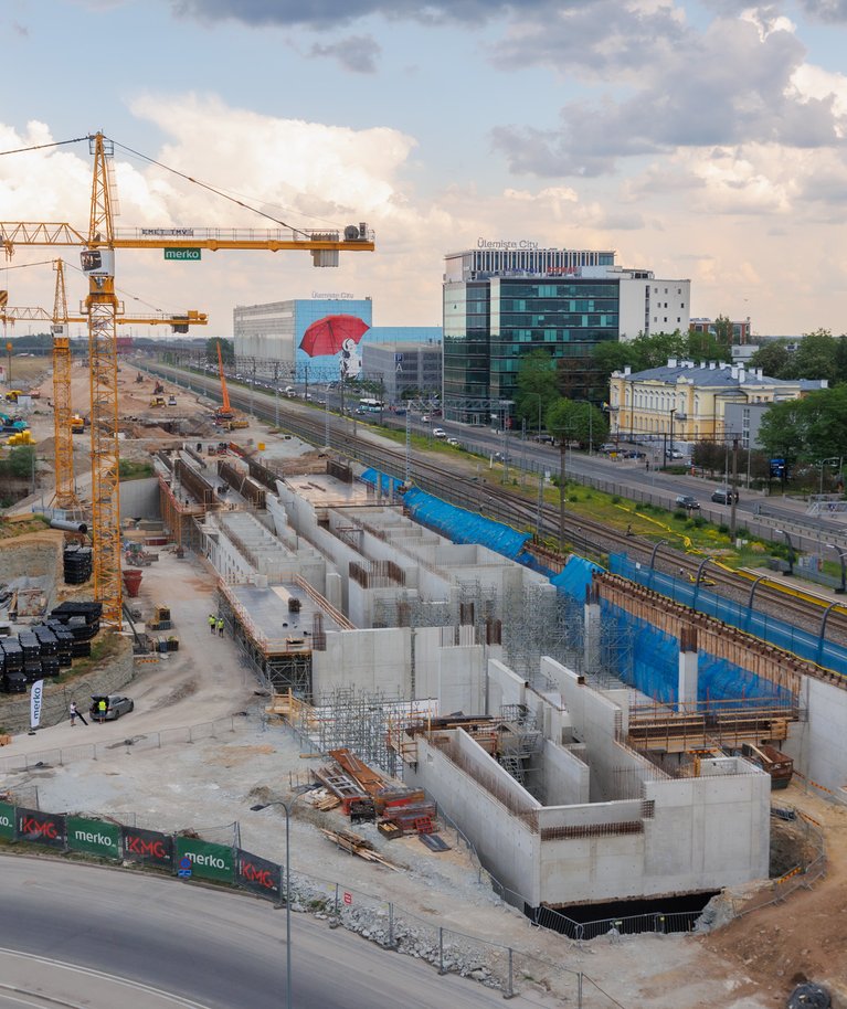 Rail Balticu Ülemiste terminali ehitus käib