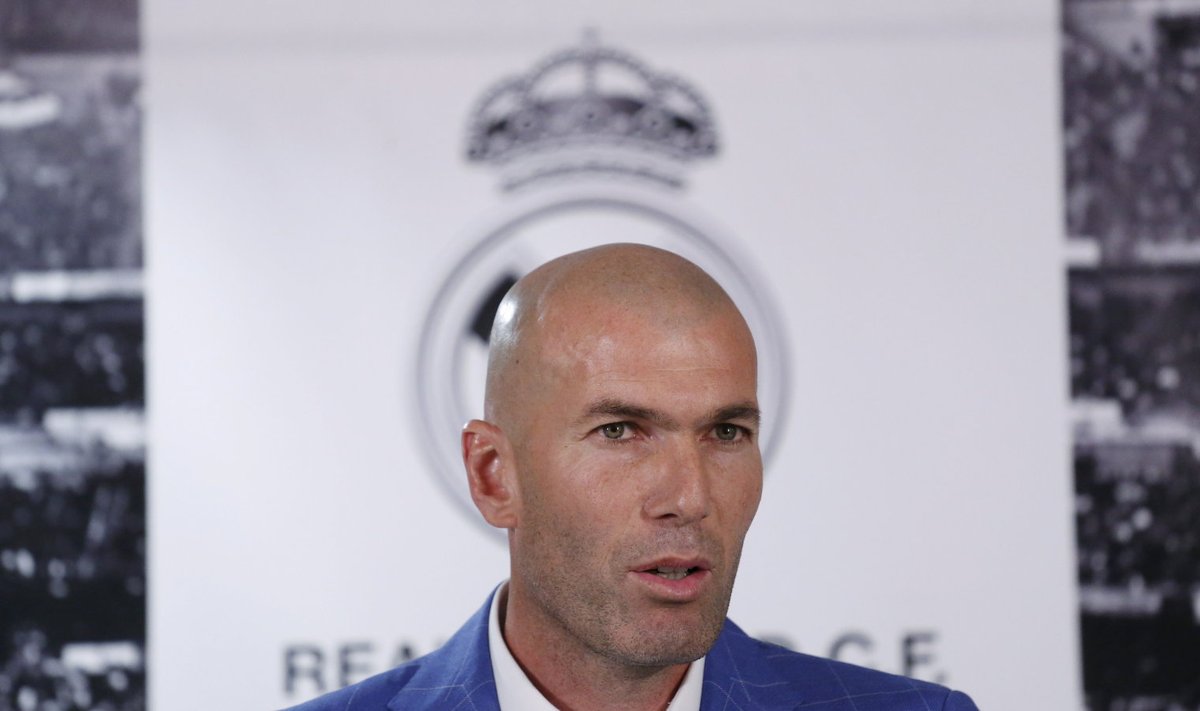 Reali uus peatreener Zinedine Zidane