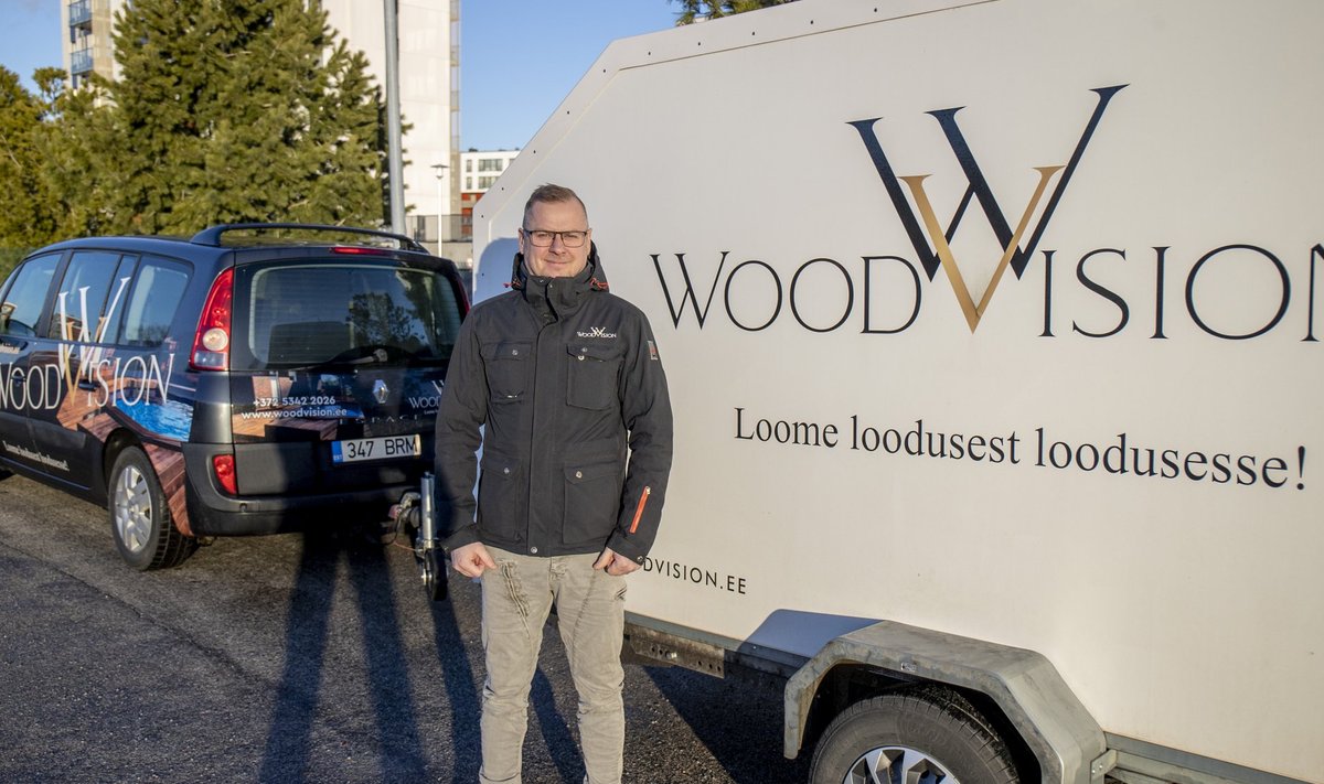 Hannes Kõva ütleb, et tema ettevõte Woodvision peab puidu hinna tõusu tõttu tegema klientidele varasemast märksa kõrgemaid ehituse hinnapakkumisi.