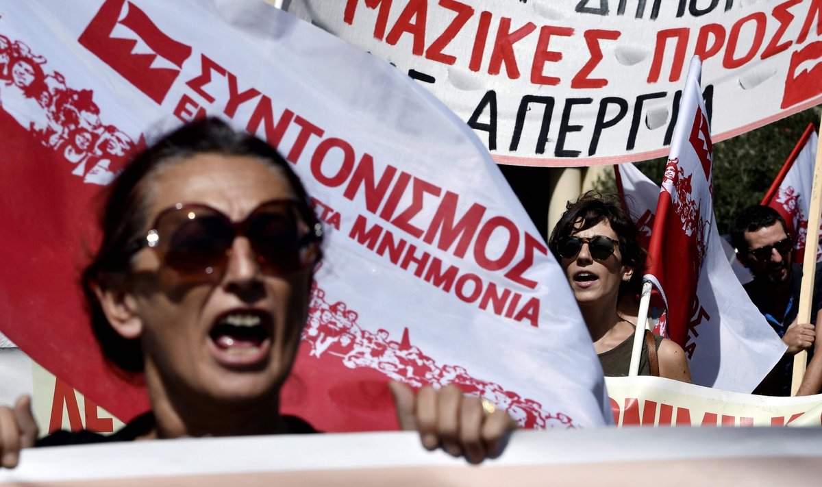 Kreeklased protestisid eile avaliku sektori reformide vastu