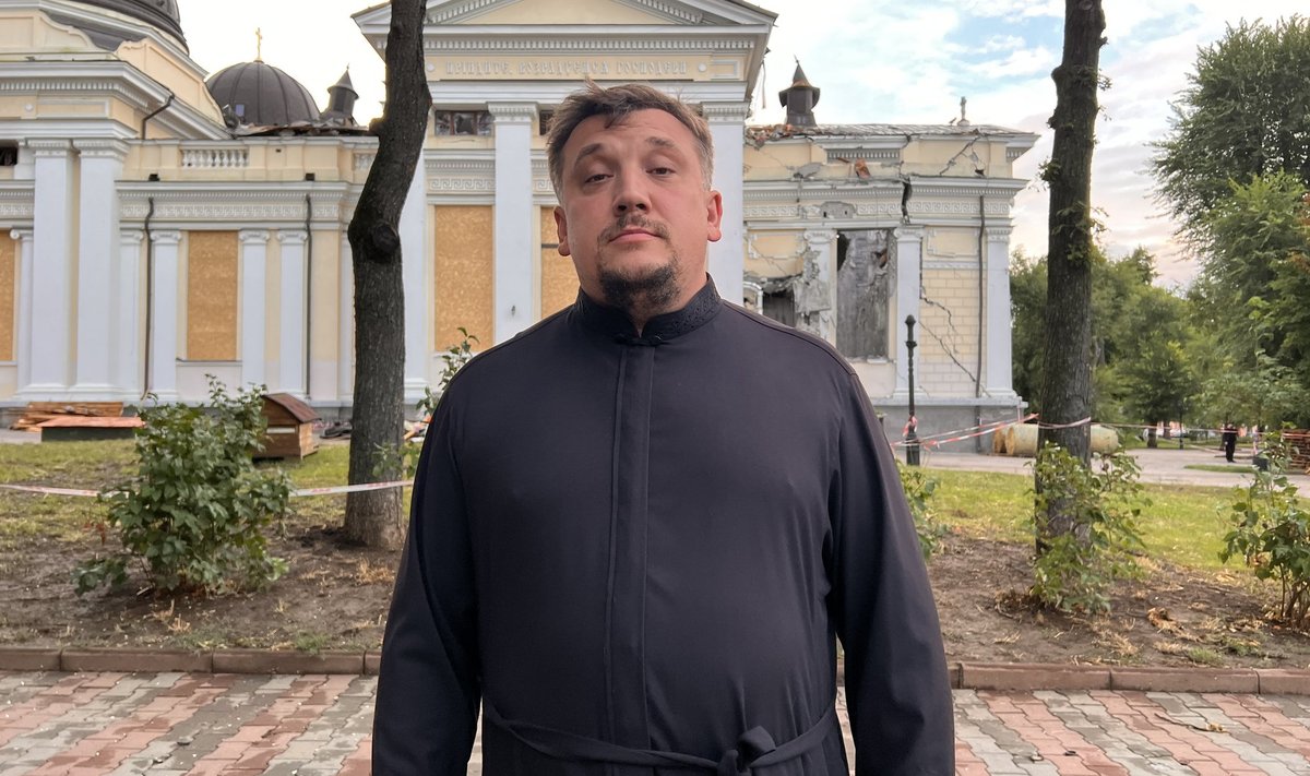Клирик Одесской епархии Украинской православной церкви, архидиакон Андрей Пальчук.
