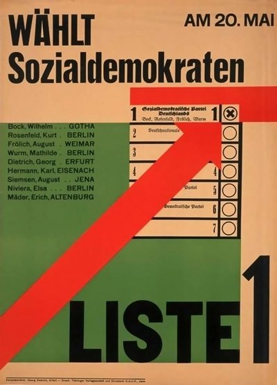 Агитационный плакат СДПГ, май 1928 года
