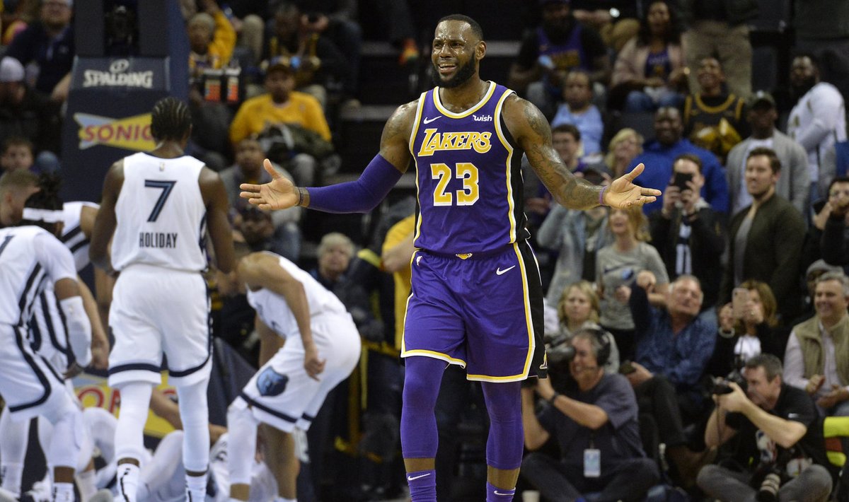 LeBron Jamesi ja Lakersit ähvardab play-off'ist välja jäämine