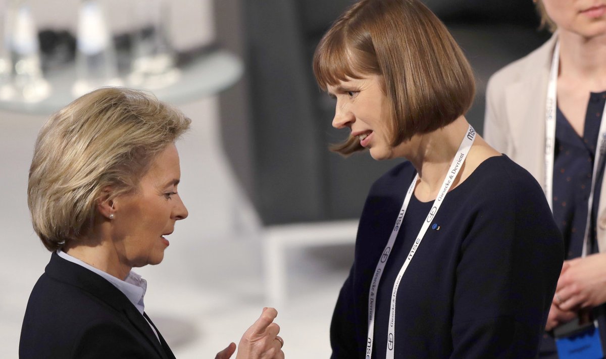 NATAŠA ESIMENE BALL: Eesti president suhtlemas Saksa kaitseministri Ursula von der Leyeniga. Saksa poliitikul on viimased paar aastat olnud keeruline aeg. Bundeswehri ümberrelvastamine on olnud üks suur skandaalide rodu; mõjukad vasakpoolsed vaidlustavad 
