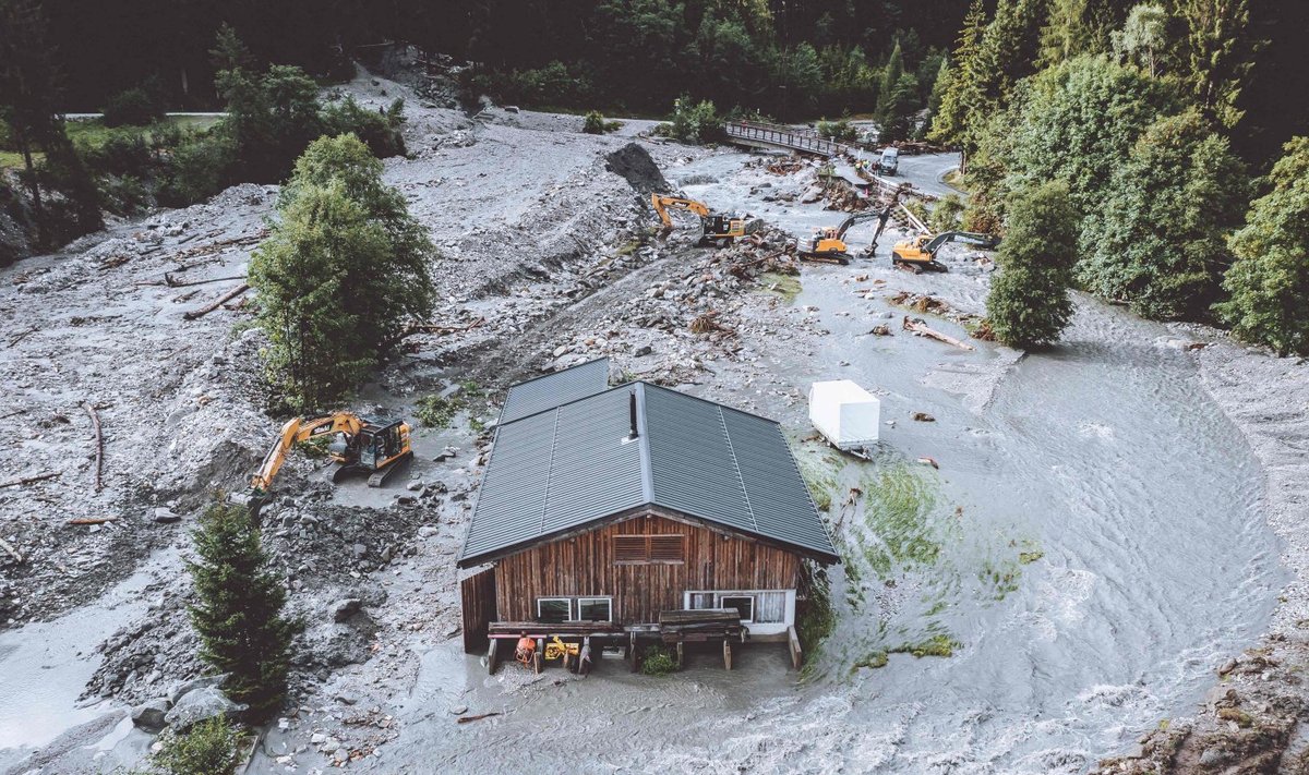 Üleujutatud Austria 2021. aasta augustis. 