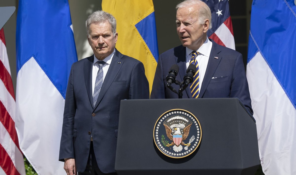 Sauli Niinistö ja Joe Bideni kohtumine 2022. aasta mais Valges Majas