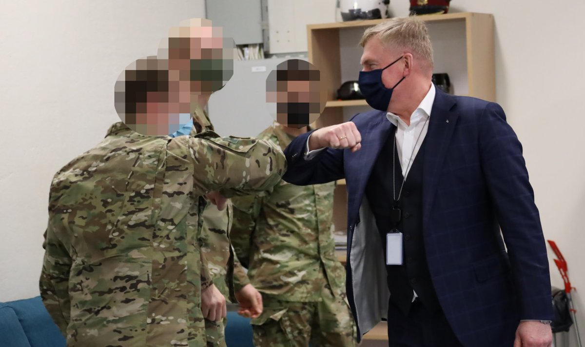 Kalle Laanet kohtus USA armee esindajatega (näod udustas kaitseministeerium)