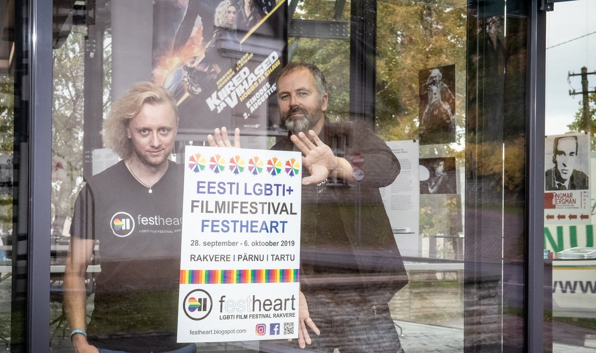 Festhearti korraldajad Keio Soomelt (vasakul) ja Teet Suur kinnitavad, et festivali kavas on ainult uued ja väga uued filmid.