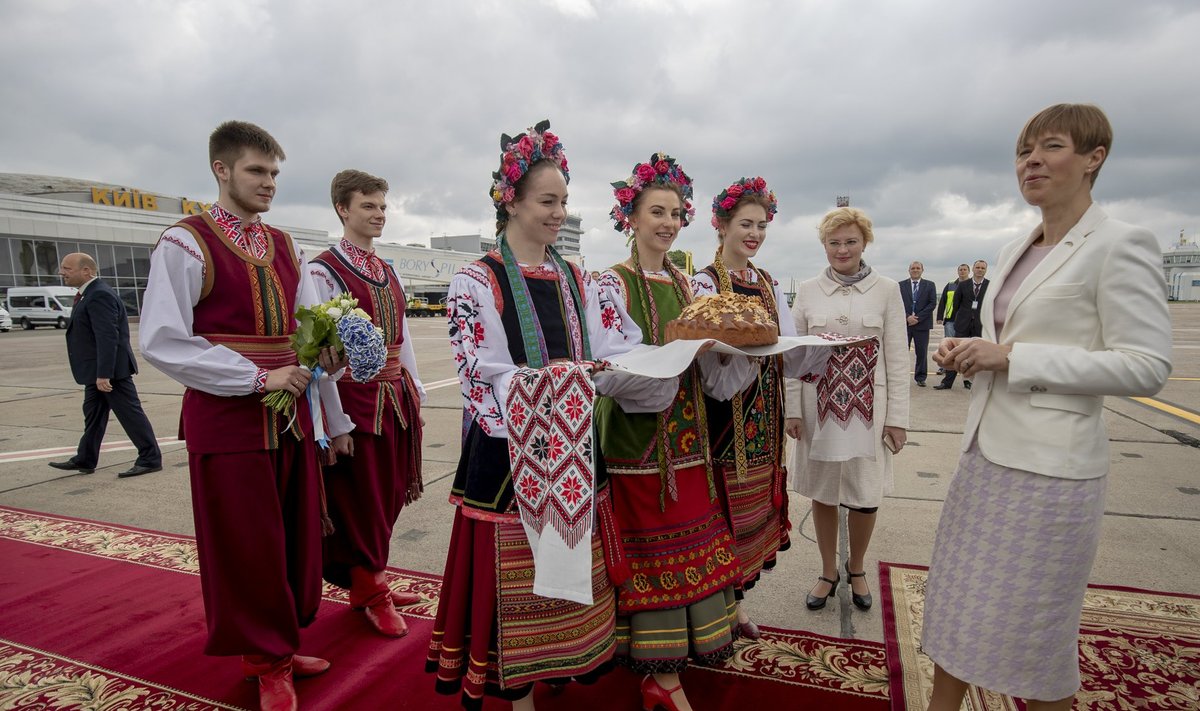 Kersti Kaljulaid Ukraina visiidil.