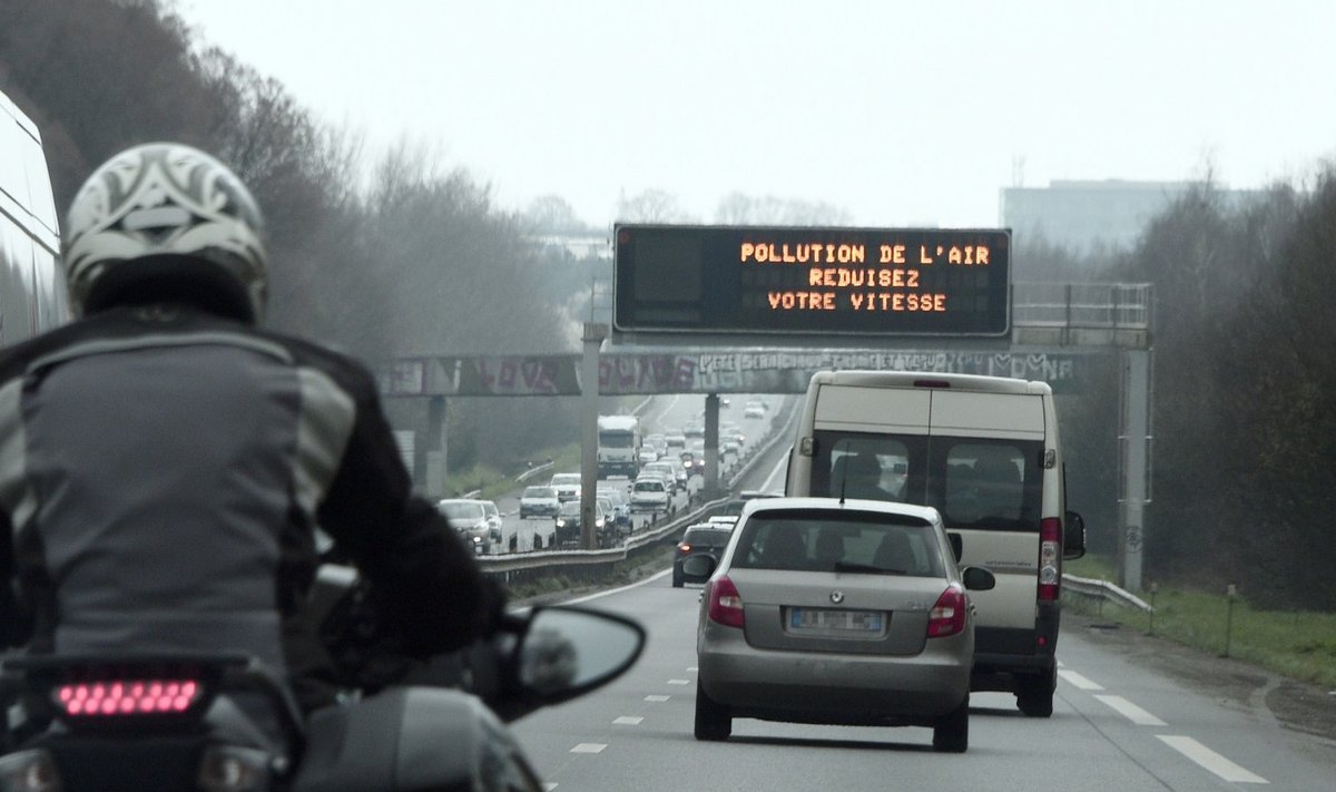Õhureostus on oluline probleem Prantsuse teedel.