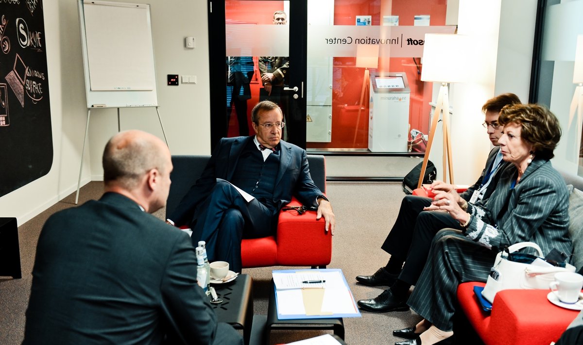 President Ilves kohtus Euroopa Komisjoni digitaalarengu voliniku Neelie Kroesiga