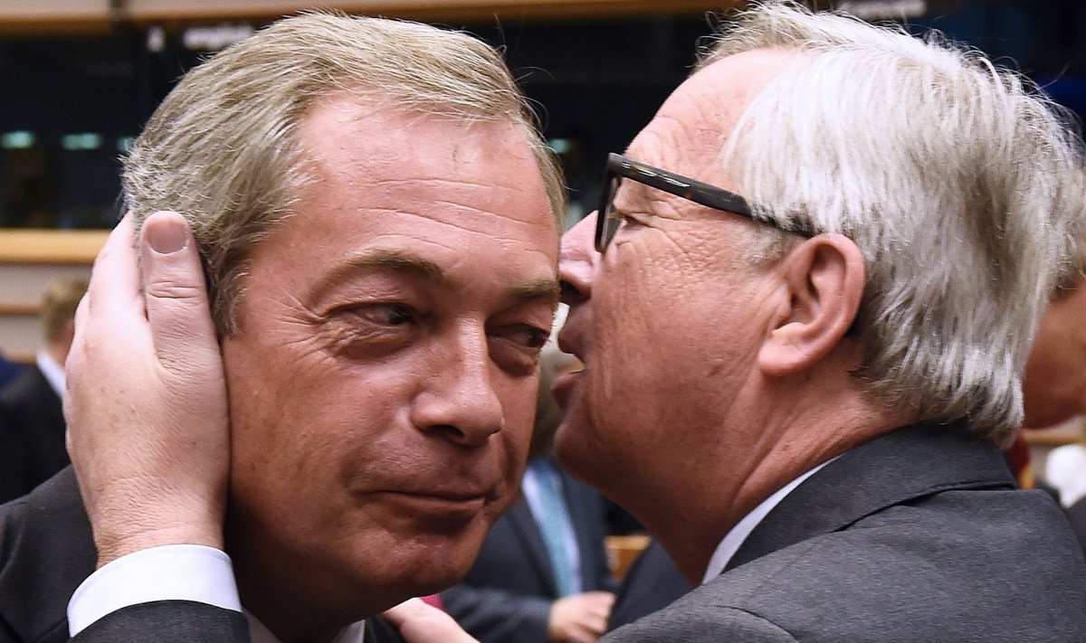 Nigel Farage ja Jean-Claude Juncker