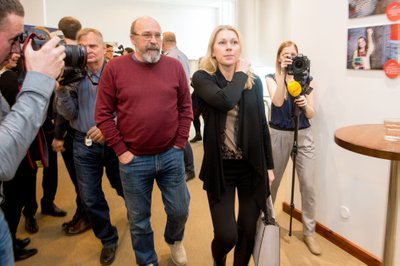 FOTOUUDIS: Kristina Šmigun-Vähi on EOK täiskogul kohal, kuid intervjuusid ei anna