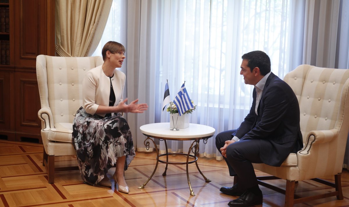 President Kersti Kaljulaid kohtus hiljutisel Kreeka visiidil Kreeka peaministri Aléxis Tsíprasega. Eesti maksumaksjad on Kreekat aidanud.