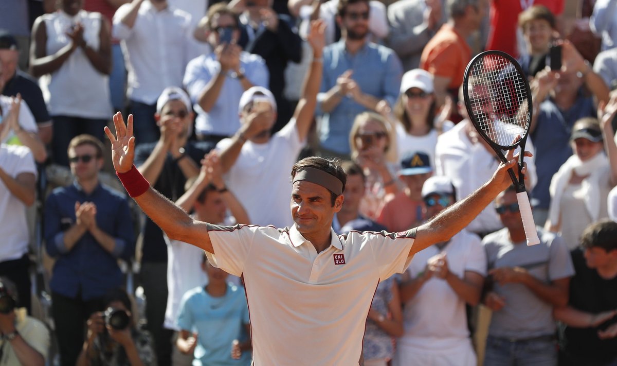 Vanameister Roger Federer püstitab rekordeid.