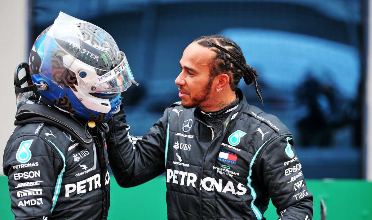 Valtteri Bottas ja Lewis Hamilton