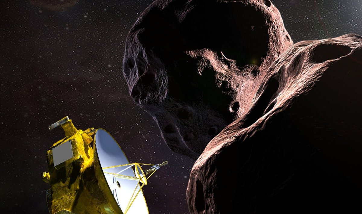 NASA kunstniku kujutis New Horizonsi möödalennust Ultima Thulest