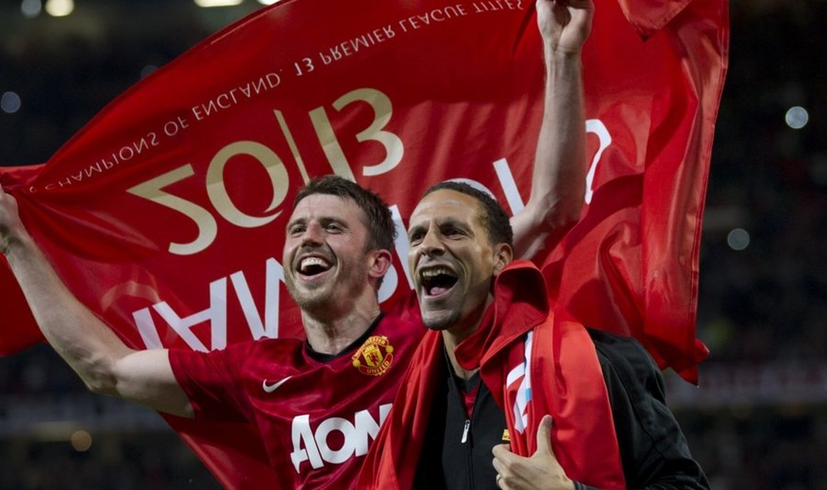 Manchester Unitedi jalgpallurid Carrick ja Ferdinand