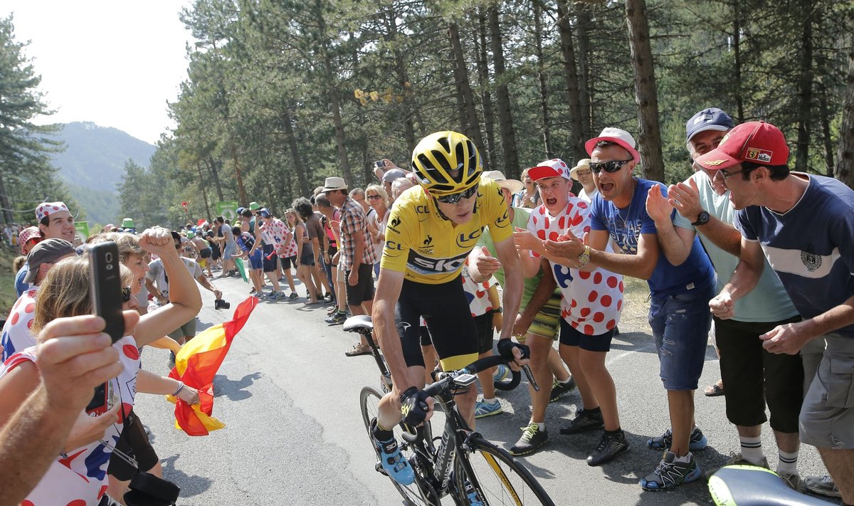 Chris Froome võtab Tour de France’il järjekordset tõusu.