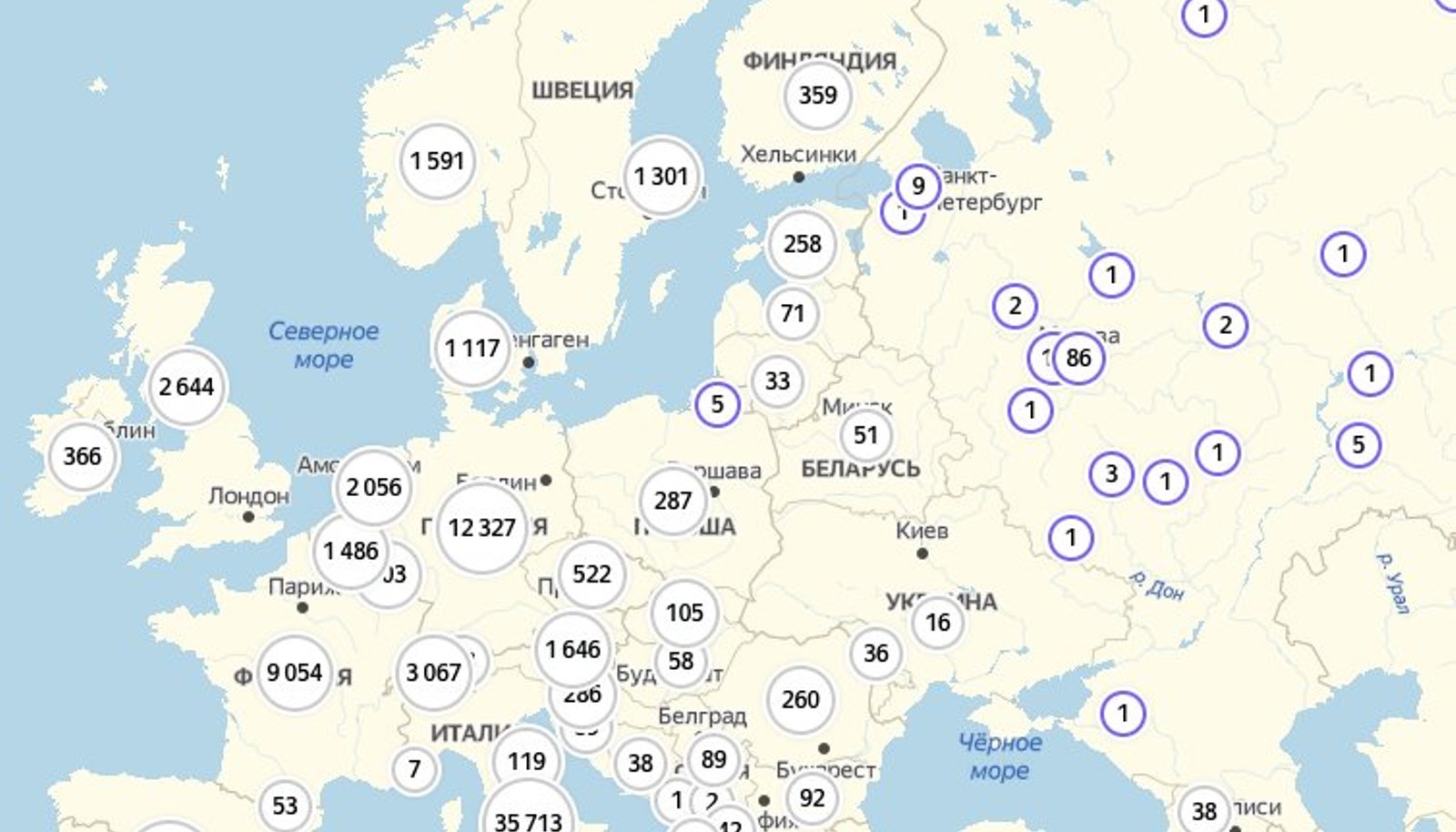 Карта коронавируса в россии онлайн