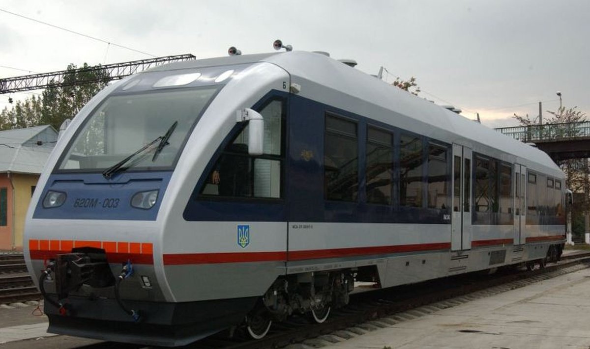 Ukraina riikliku raudteefirma rong.