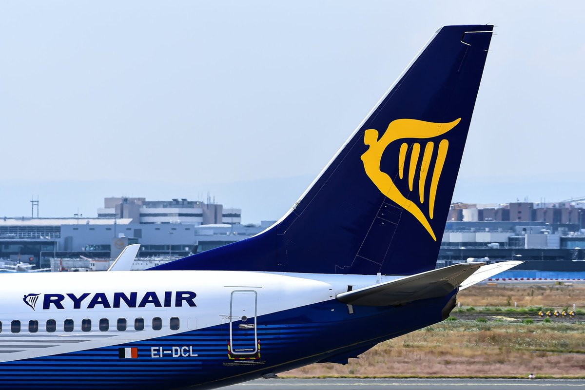 У пассажиров, не попавших на рейс Ryanair, началась истерика. В это время в  самолете вели перекличку - Delfi RUS