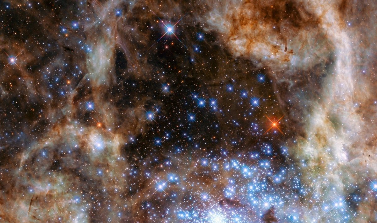 Hubble`i kosmoseteleskoobi foto, millele on jäädvustatud killuke meile nähtavat Universumit. 