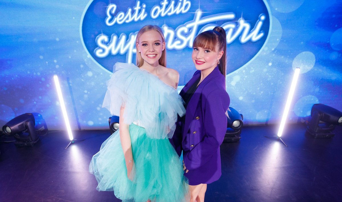 Суперфиналистки шоу “Эстония ищет суперзвезду” — Ванда-Хелен Оллеп и Алика Милова
