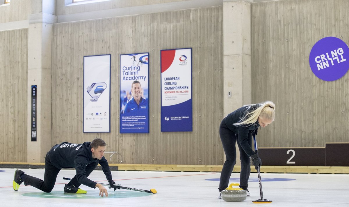 Curlingu segapaaride MK etapp Tondiraba jäähallis,  Marie Turmann, Harri Lill