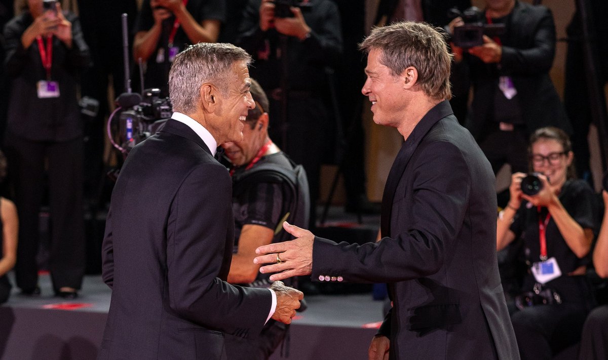 George Clooney ja Brad Pitt Veneetsia filmifestivalil