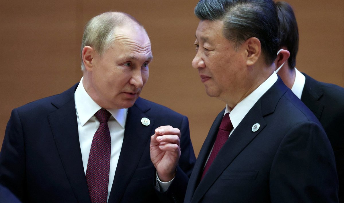 HEA SÕBER: Putin ajas mullu septembris Hiina presidendi Xi Jinpingiga Usbekistanis juttu.