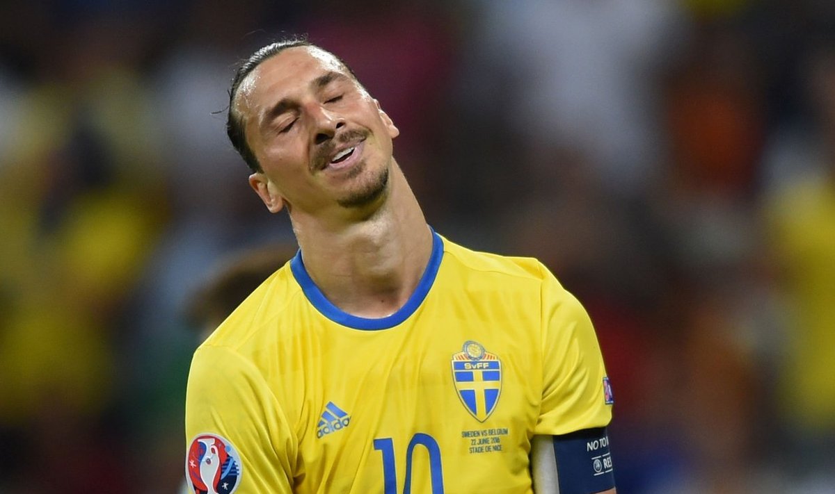 Zlatan Ibrahimovic Rootsi koondise särgis.