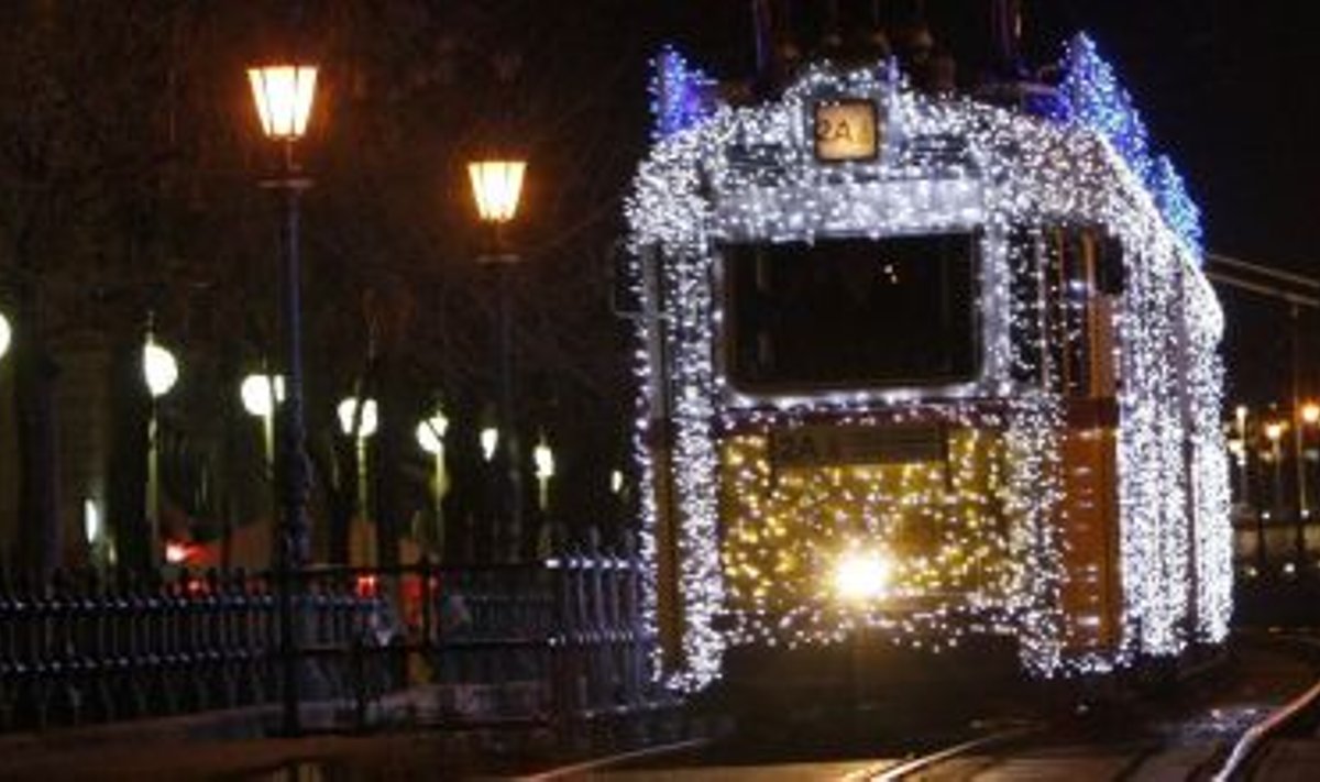 Christmas tram