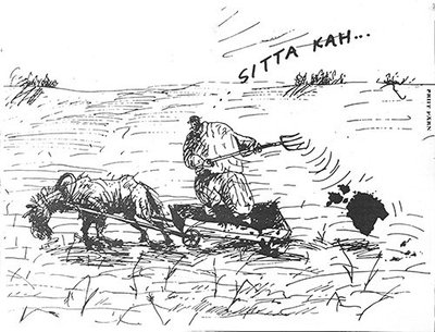 Priit Pärna klassikuks saanud karikatuur fosforiidisõja ajast. 