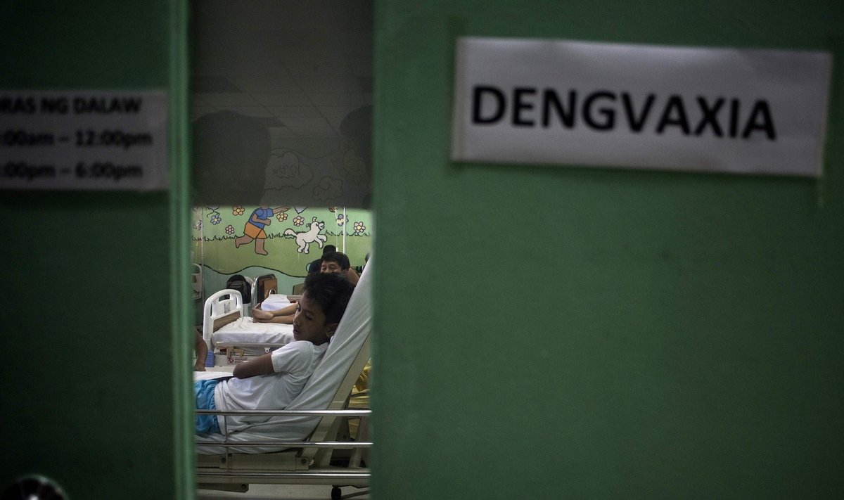 Dengvaxia vaktsiini saanud patsiendid Filipiinide pealinnas Manilas meditsiinikeskuses