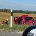 На шоссе Таллинн-Нарва авария: столкнулись грузовик и легковой автомобиль