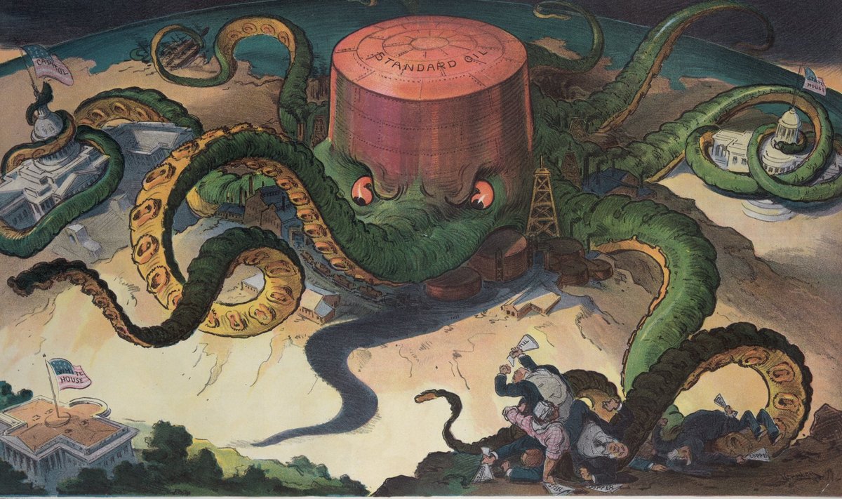 Standard Oili kujutav karikatuur 1904. aastast