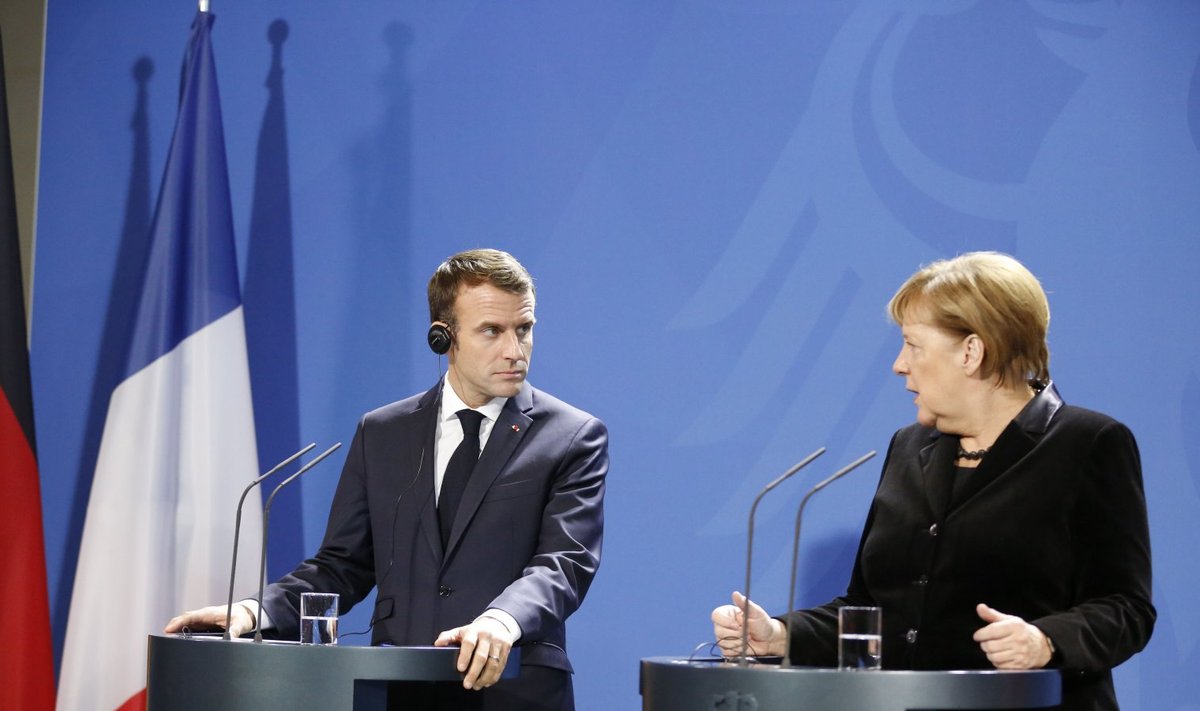 Emmanuel Macron ja Angela Merkel