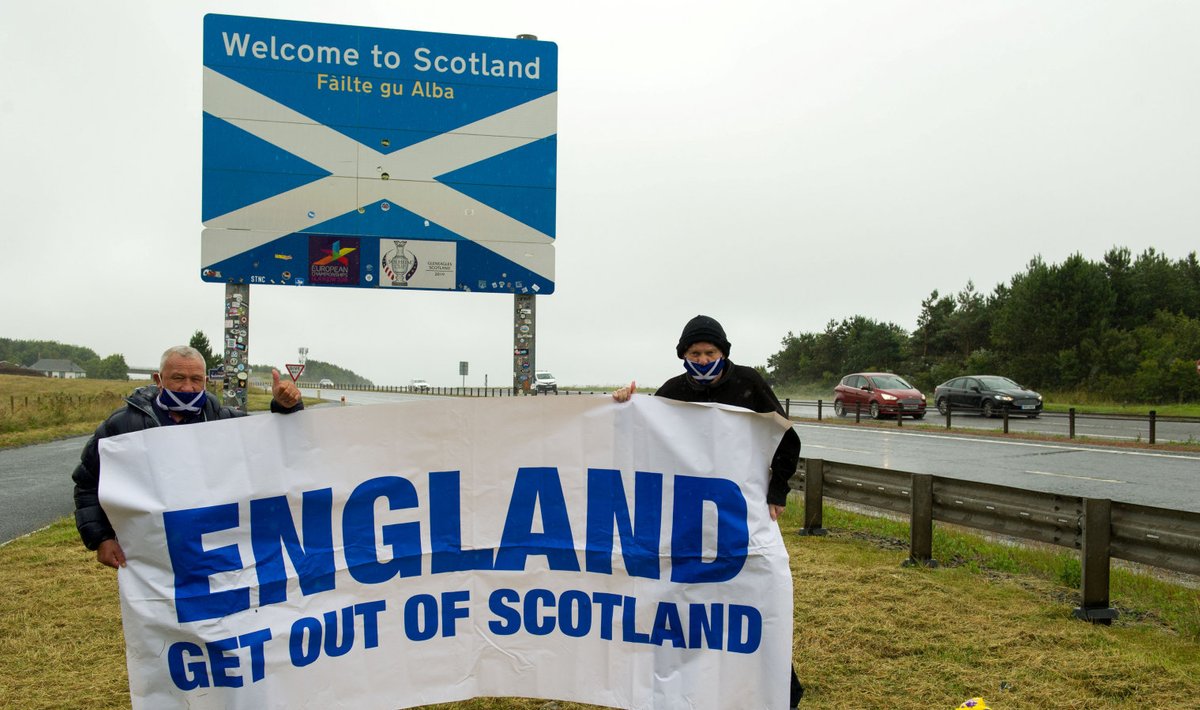 Protestijad Inglismaa-Šotimaa piiril