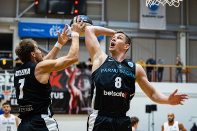 Pärnu, 28.09.2021. Korvpalli FIBA Europe Cupi valikturniiri veerandfinaalis kohtusid oma vahel Pärnu Sadam ja Viini GGMT.