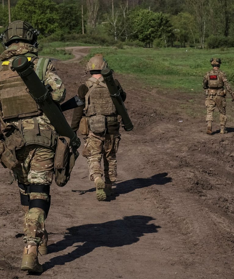 Ukraina sõjaväelased Donetski oblastis. Foto tehtud 7. mail 2023. 