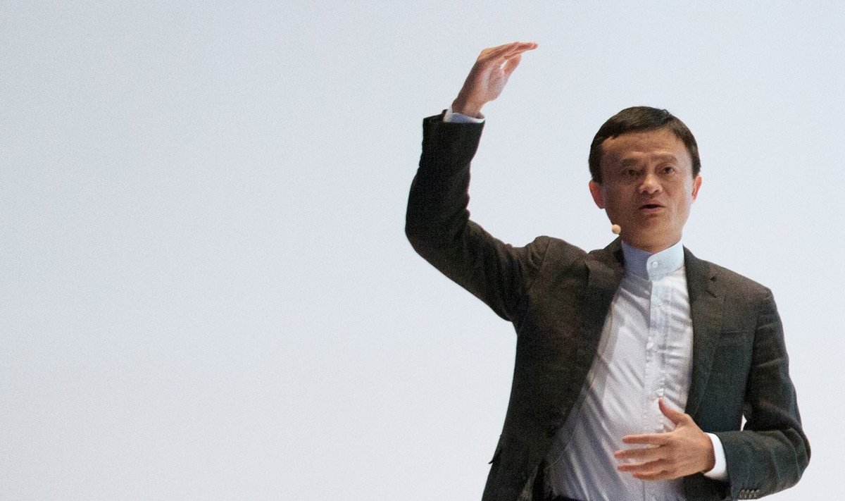 Alibaba grupi asutaja ja juht Jack Ma Peterburi majandusfoorumil esinemas. 